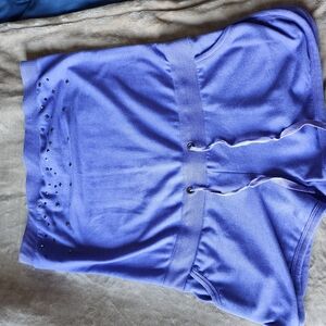 Jenni by Jennifer Moore Purple Track Pants with Elastic Waistband